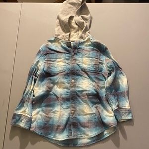 Boys 4T flannel with hood from Gymboree